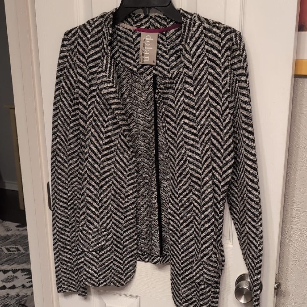 Dolan Monochrome Chevron Cardigan